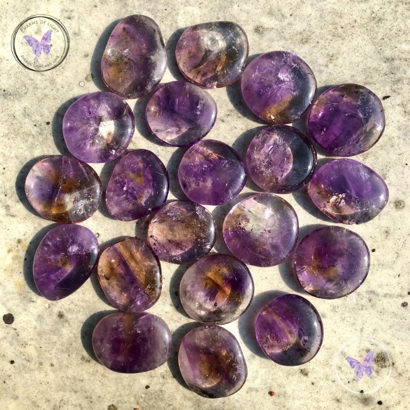 Ametrine Flat Stone